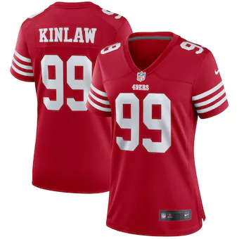 womens nike javon kinlaw scarlet san francisco 49ers player